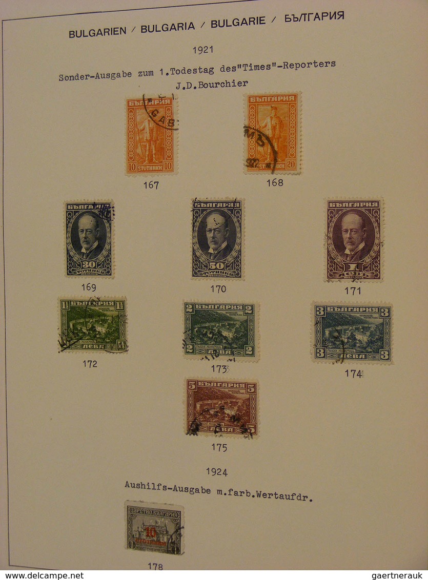 26190 Bulgarien: 1879/1944: Nice, canceled collection Bulgaria 1879-1944 in Schaubek album. Collection con