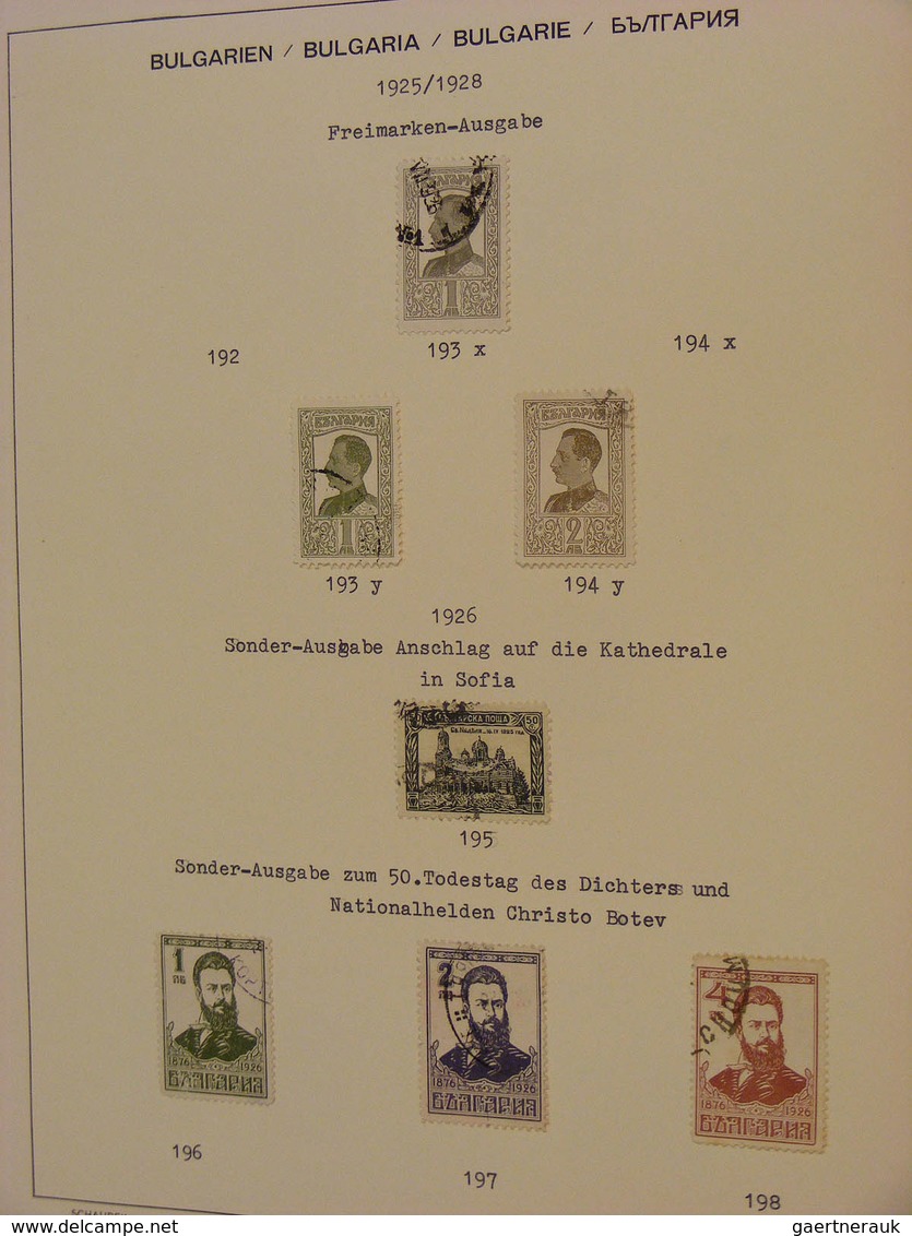 26190 Bulgarien: 1879/1944: Nice, canceled collection Bulgaria 1879-1944 in Schaubek album. Collection con