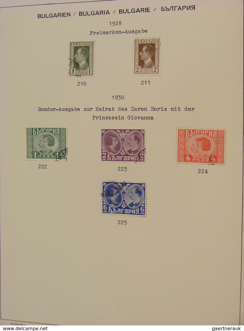 26190 Bulgarien: 1879/1944: Nice, canceled collection Bulgaria 1879-1944 in Schaubek album. Collection con