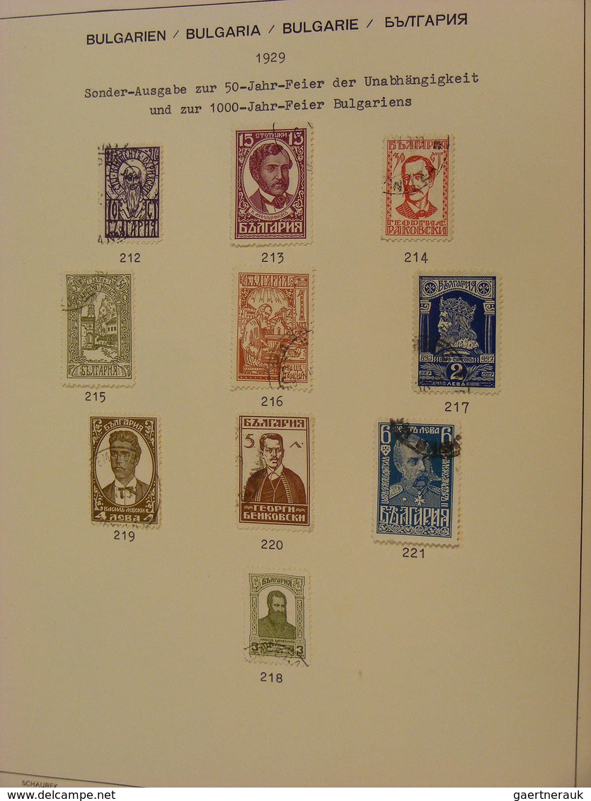 26190 Bulgarien: 1879/1944: Nice, canceled collection Bulgaria 1879-1944 in Schaubek album. Collection con