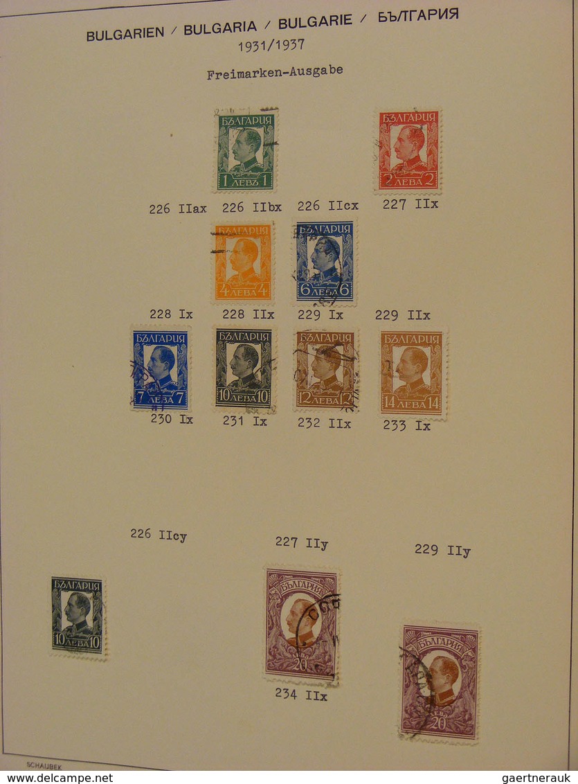 26190 Bulgarien: 1879/1944: Nice, canceled collection Bulgaria 1879-1944 in Schaubek album. Collection con