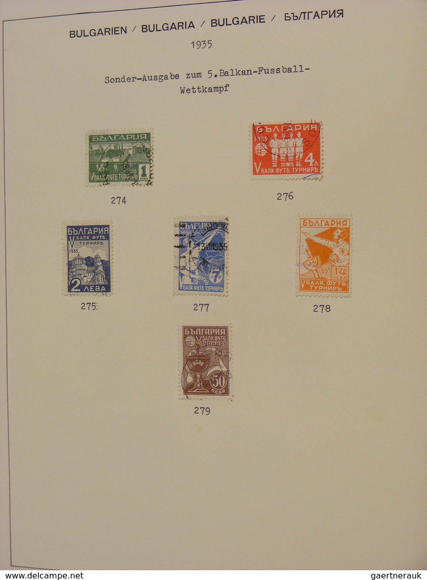 26190 Bulgarien: 1879/1944: Nice, canceled collection Bulgaria 1879-1944 in Schaubek album. Collection con