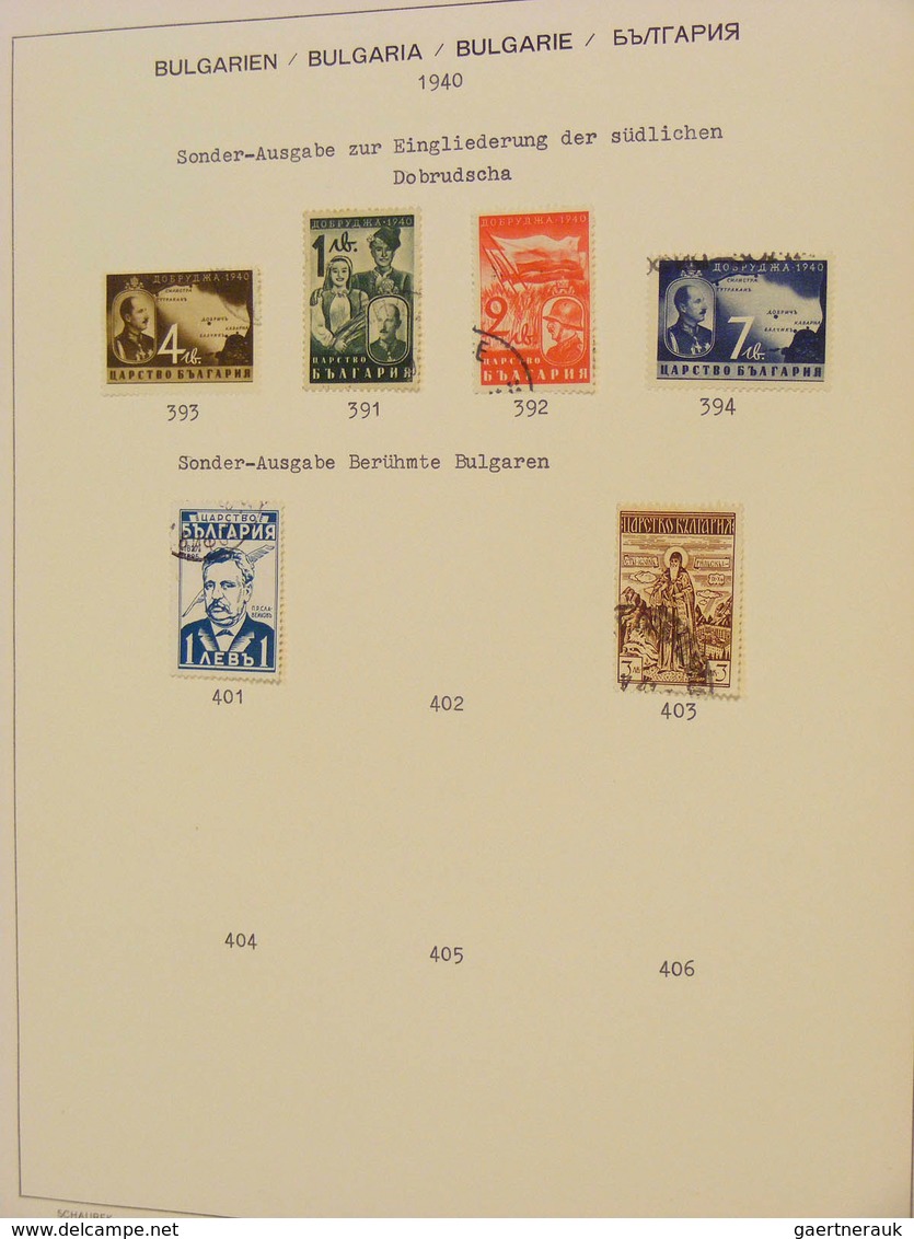 26190 Bulgarien: 1879/1944: Nice, canceled collection Bulgaria 1879-1944 in Schaubek album. Collection con