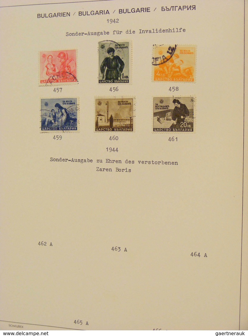 26190 Bulgarien: 1879/1944: Nice, canceled collection Bulgaria 1879-1944 in Schaubek album. Collection con