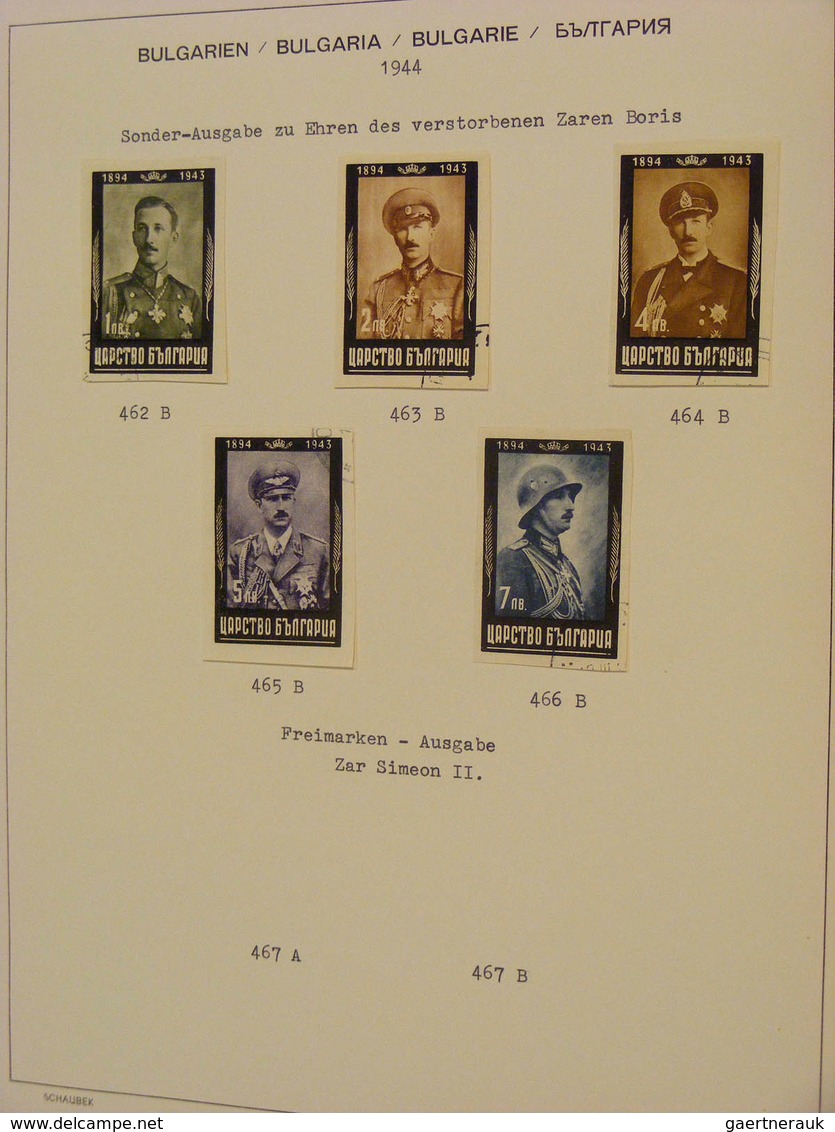 26190 Bulgarien: 1879/1944: Nice, canceled collection Bulgaria 1879-1944 in Schaubek album. Collection con