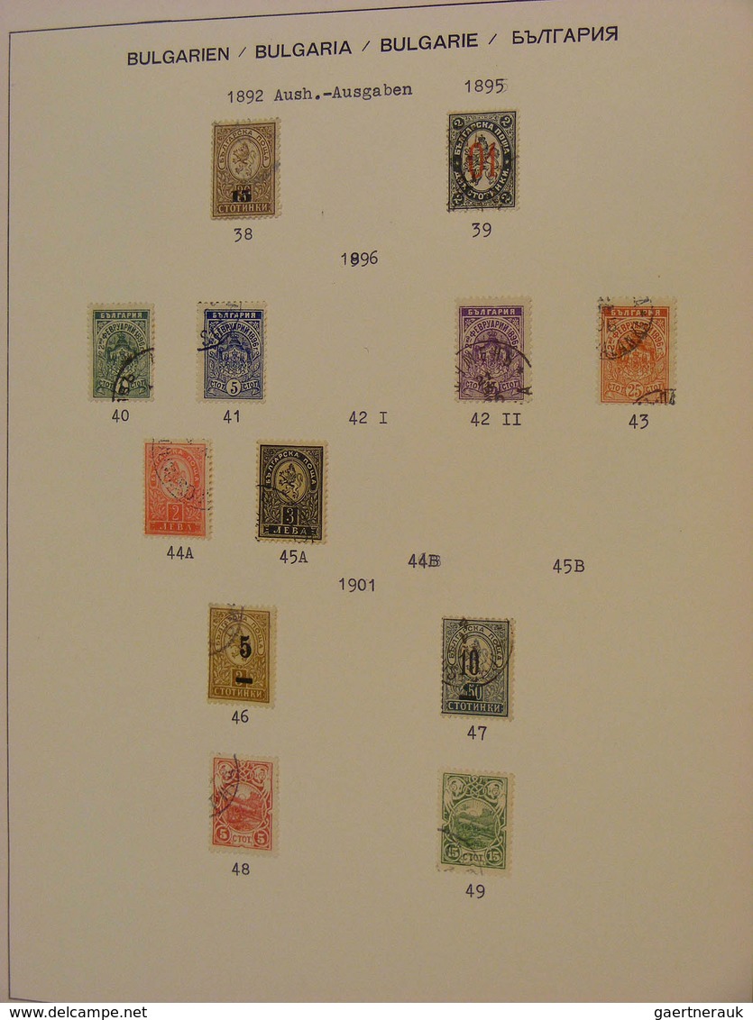 26190 Bulgarien: 1879/1944: Nice, canceled collection Bulgaria 1879-1944 in Schaubek album. Collection con