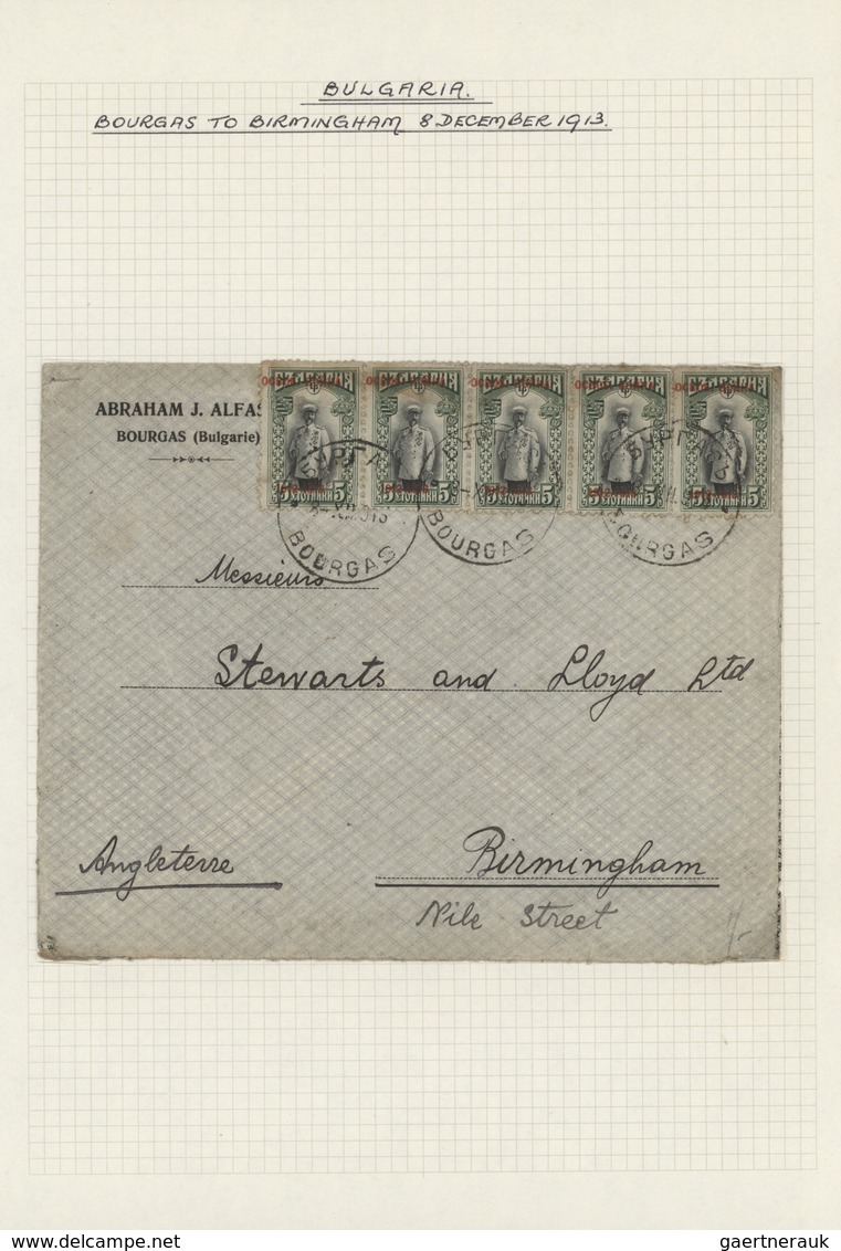 26194 Bulgarien: 1881/1940 (ca.), Collection Of Apprx. 90 Used/unused Stationery Resp. Covers, Neatly Arra - Lettres & Documents