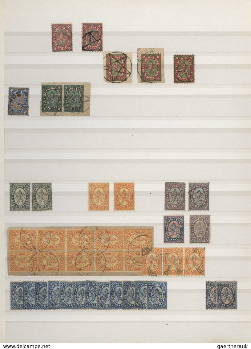 26195 Bulgarien: 1881/1939, Mainly Mint Accumulation In A Stockbook From Early Issues, Well Sorted Through - Lettres & Documents