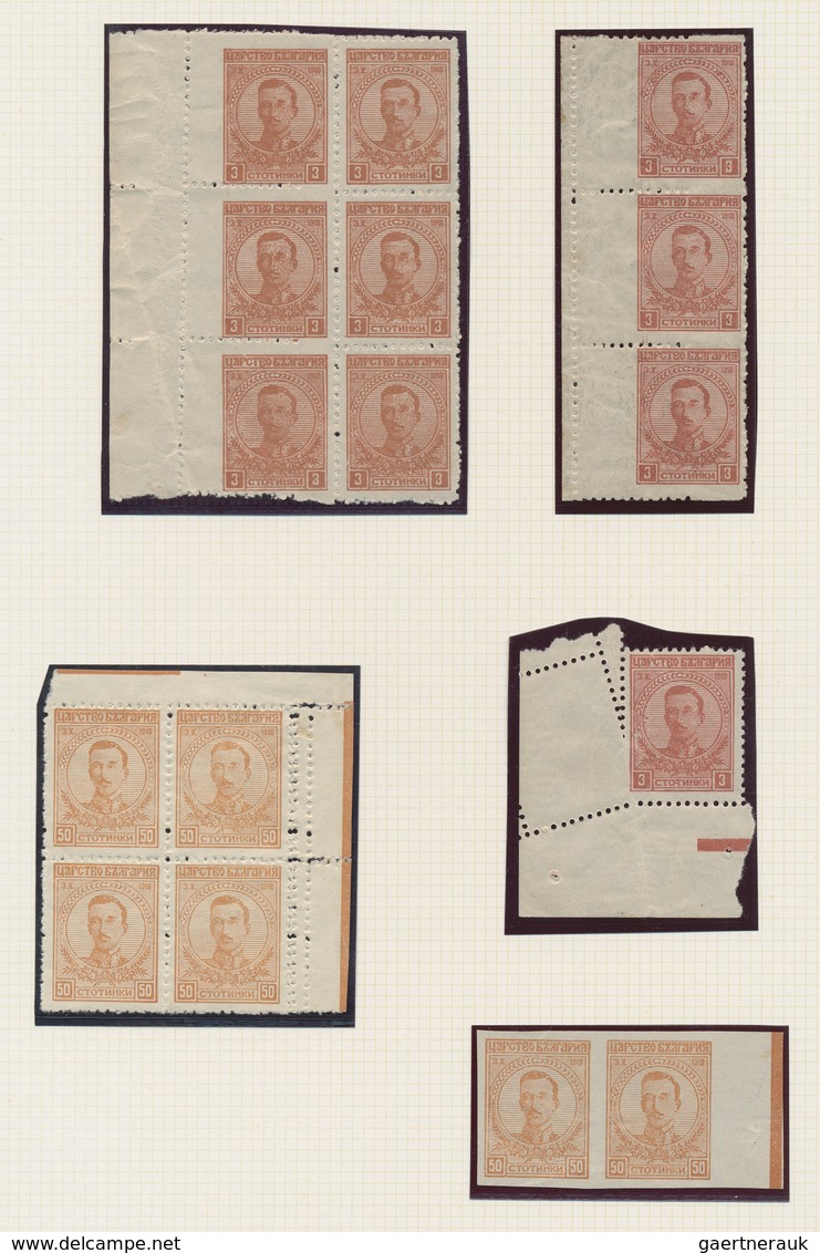 26197 Bulgarien: 1915/1944, Extraordinary Collection Of Varieties/specialities, Comprising Apprx. 105 Stam - Lettres & Documents