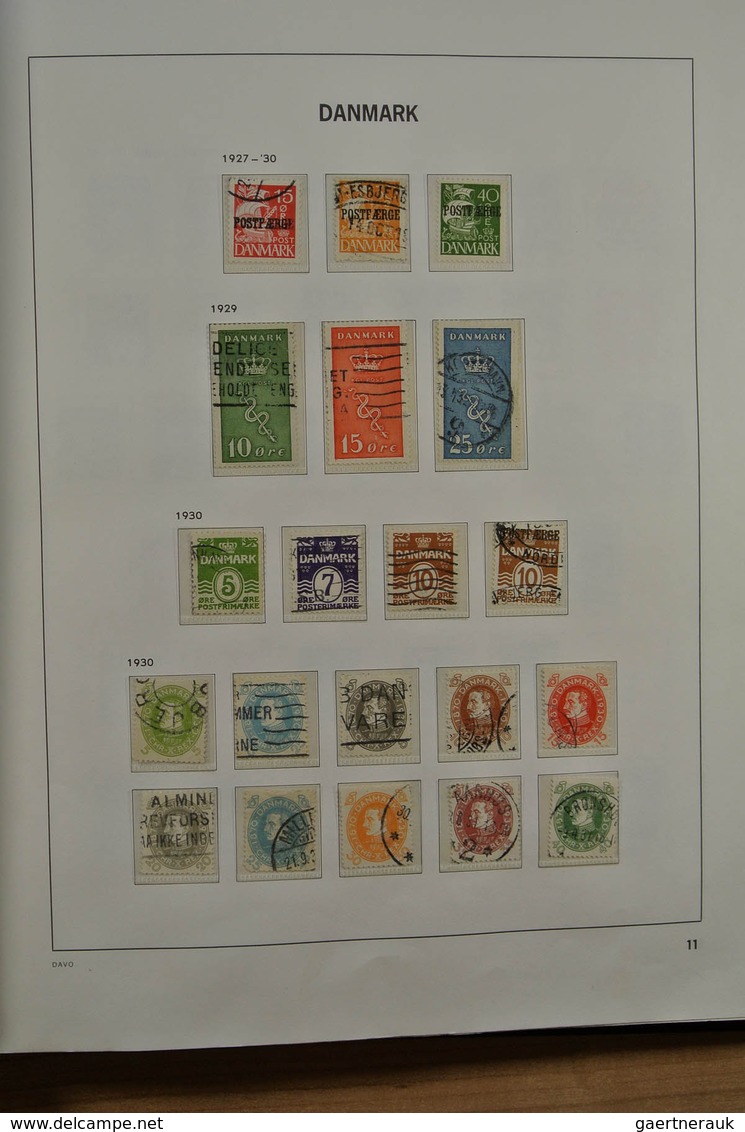 26218 Dänemark: 1851-1979. Mostly Used Collection Denmark 1851-1979 In Davo Album. Collection Contains Bet - Lettres & Documents