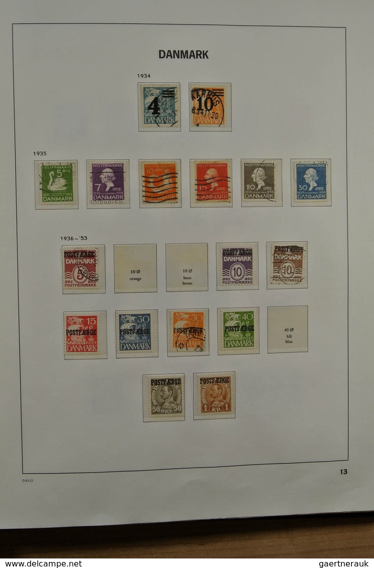 26218 Dänemark: 1851-1979. Mostly Used Collection Denmark 1851-1979 In Davo Album. Collection Contains Bet - Lettres & Documents