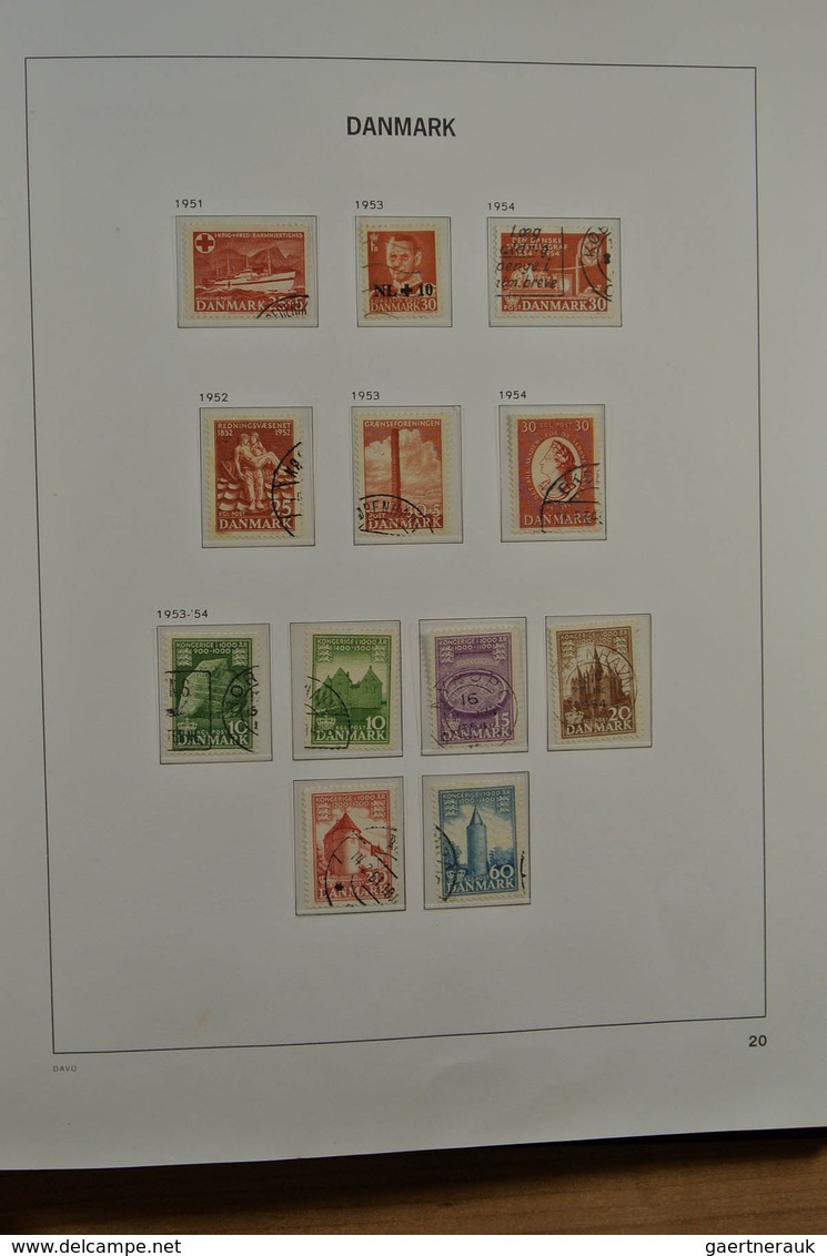 26218 Dänemark: 1851-1979. Mostly used collection Denmark 1851-1979 in Davo album. Collection contains bet