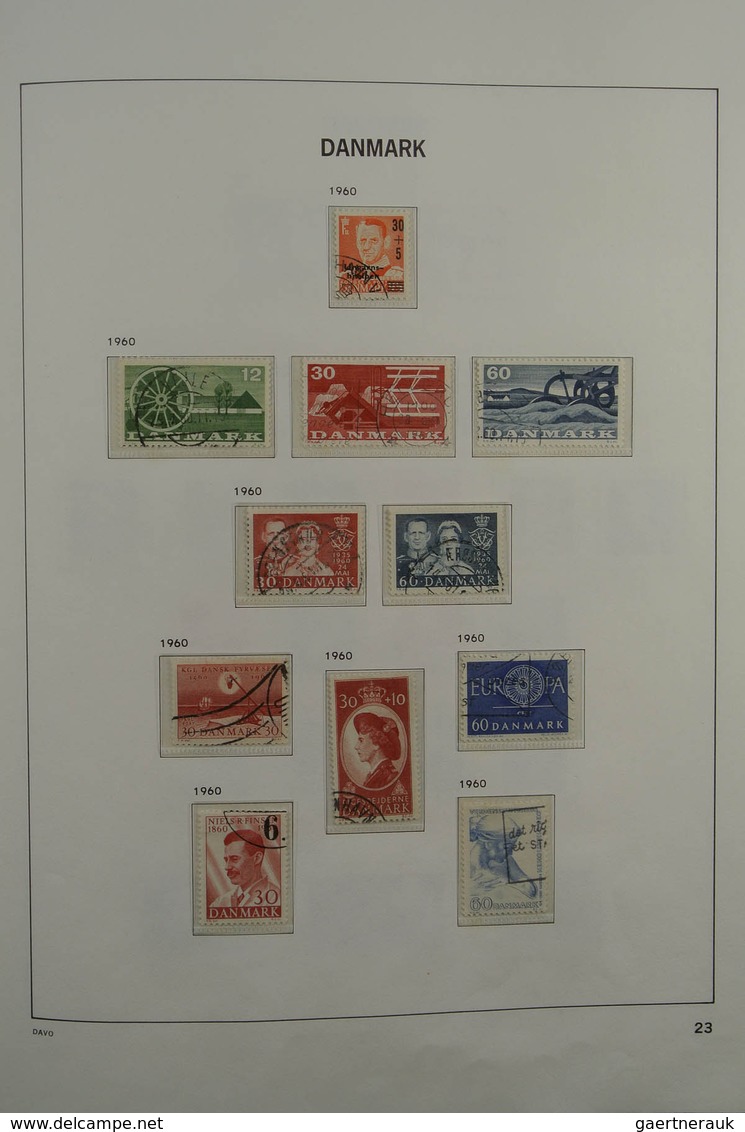 26218 Dänemark: 1851-1979. Mostly used collection Denmark 1851-1979 in Davo album. Collection contains bet