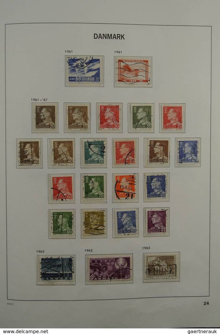 26218 Dänemark: 1851-1979. Mostly used collection Denmark 1851-1979 in Davo album. Collection contains bet