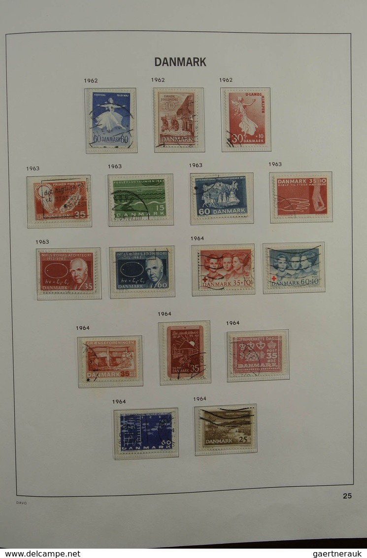 26218 Dänemark: 1851-1979. Mostly used collection Denmark 1851-1979 in Davo album. Collection contains bet