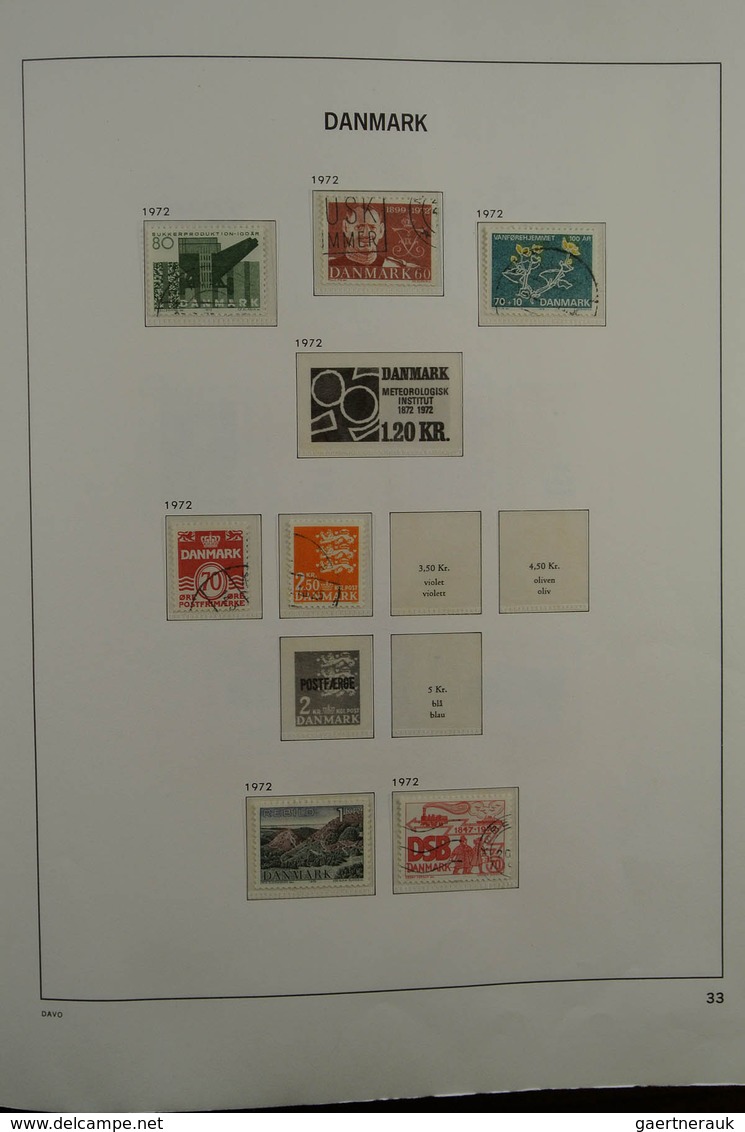 26218 Dänemark: 1851-1979. Mostly used collection Denmark 1851-1979 in Davo album. Collection contains bet