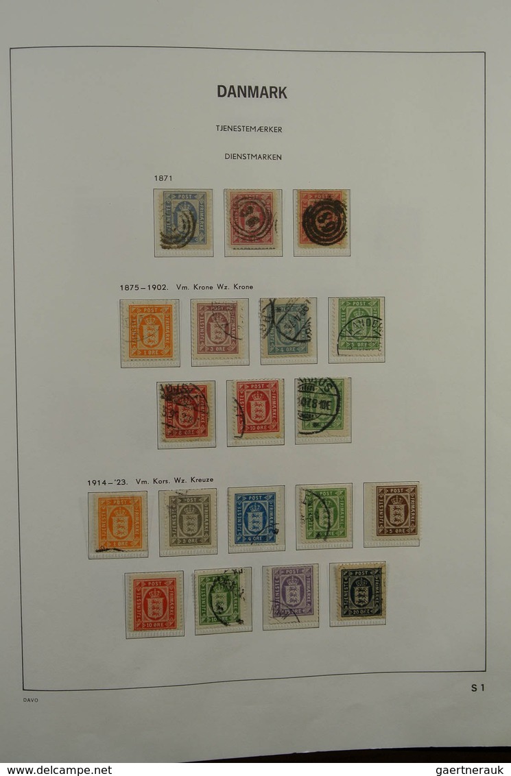 26218 Dänemark: 1851-1979. Mostly used collection Denmark 1851-1979 in Davo album. Collection contains bet