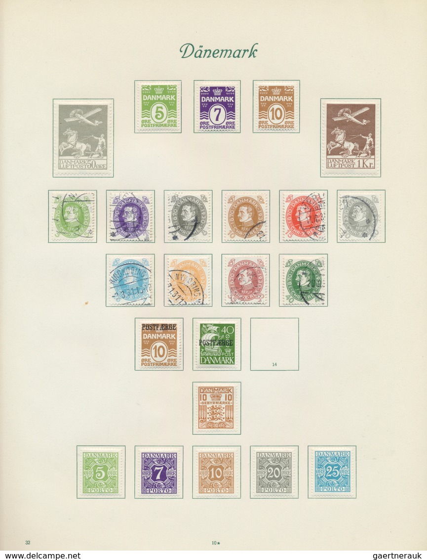 26220 Dänemark: 1851/1938, Used And Mint Collection On Album Pages, Slightly Varied Condition, Nice Part C - Lettres & Documents
