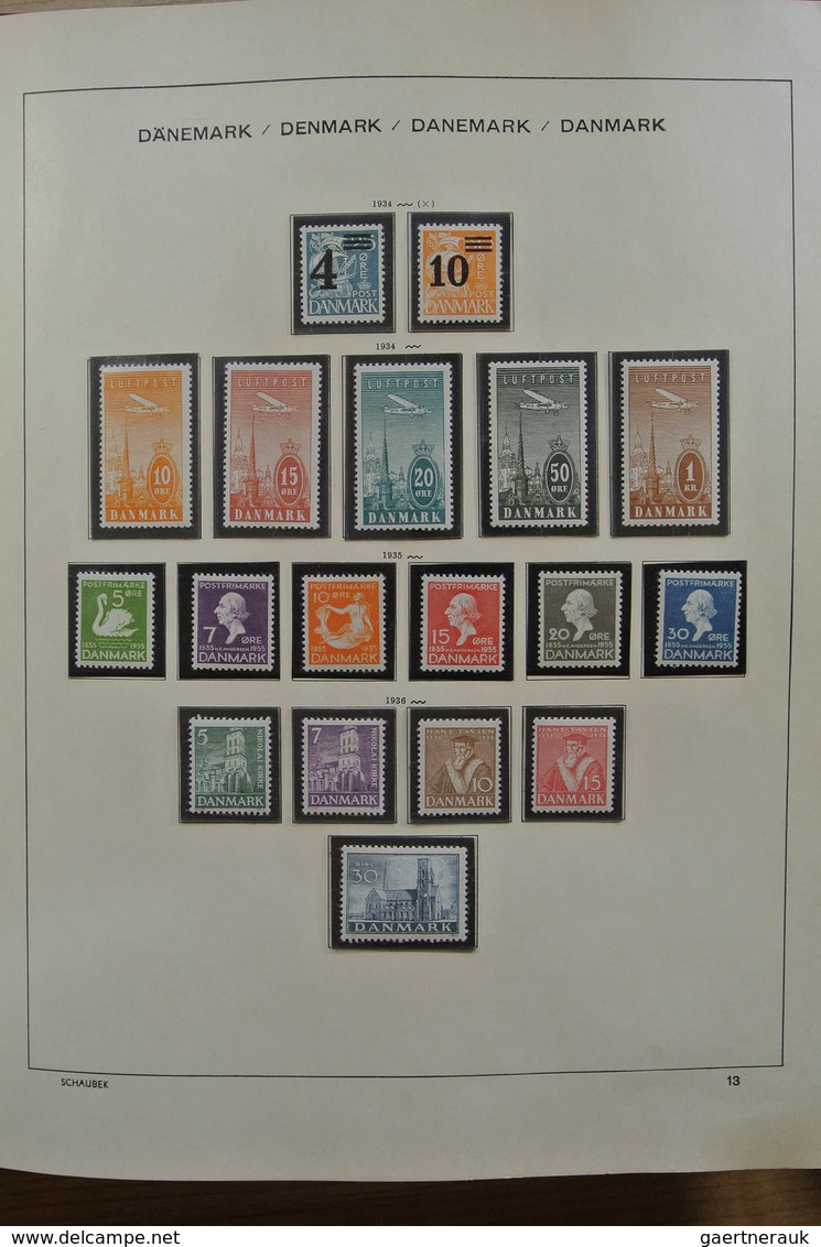26223 Dänemark: 1854-1989. Well Filled, Partly Double, MNH, Mint Hinged And Used Collection Denmark 1854-1 - Lettres & Documents