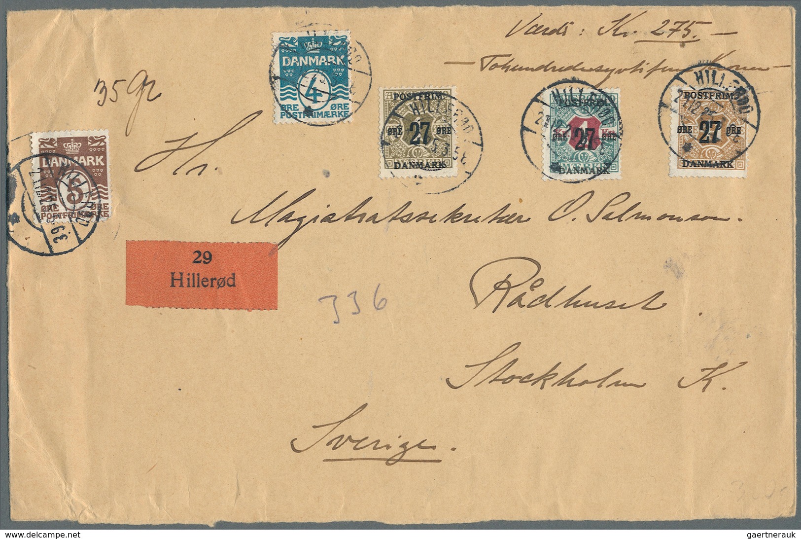 26229 Dänemark: 1866-1945 (meist), Interresanter Posten Von über 250 Belegen Mit Besseren Stempeln, Sowie - Lettres & Documents