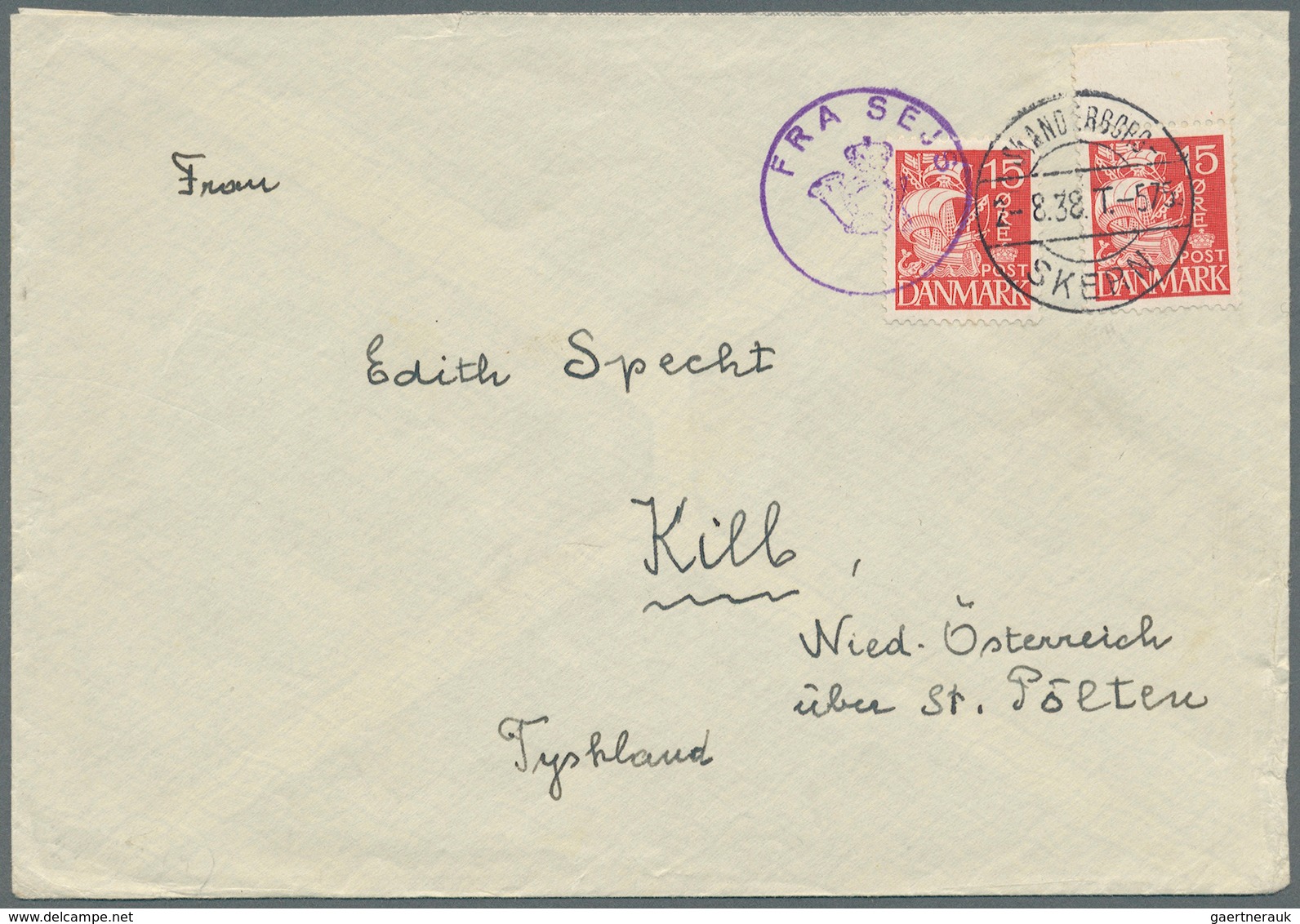 26229 Dänemark: 1866-1945 (meist), interresanter Posten von über 250 Belegen mit besseren Stempeln, sowie