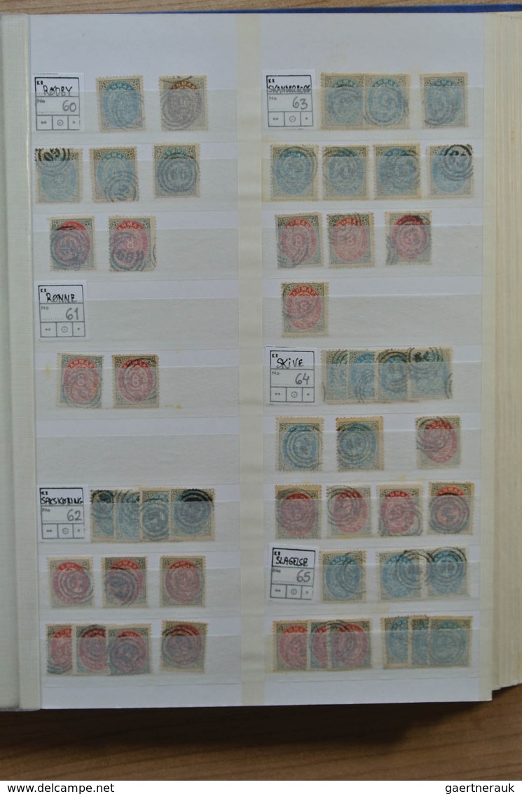 26231 Dänemark: Ca. 1875. Collection Of Ca. 1000 Numeral Cancels Of Denmark, Mostly On The Numeral Stamps - Lettres & Documents