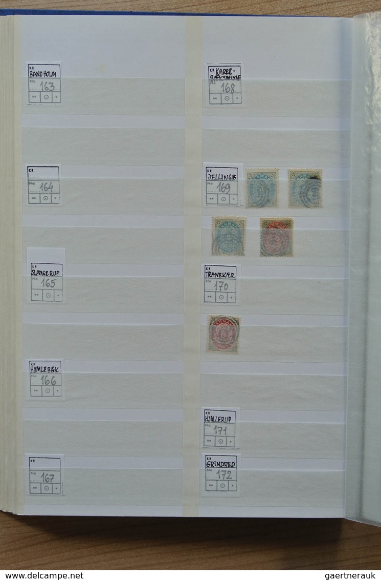 26231 Dänemark: ca. 1875. Collection of ca. 1000 numeral cancels of Denmark, mostly on the numeral stamps