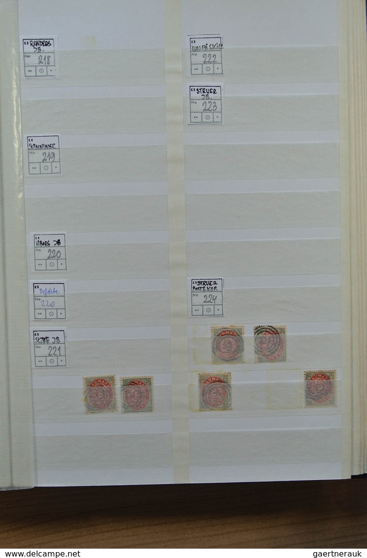 26231 Dänemark: ca. 1875. Collection of ca. 1000 numeral cancels of Denmark, mostly on the numeral stamps