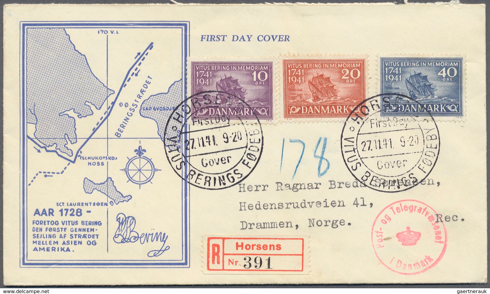 26235 Dänemark: 1890 (ab), Dabei Interessante Ganzsachen, Flugpost, Alte Ansichtskarten, Perfins U. A. - Covers & Documents