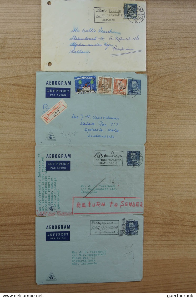 26236 Dänemark: 1900-1980. Wonderful variety of covers and first day covers, also announcement sheets of t