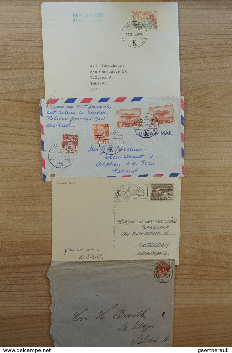 26236 Dänemark: 1900-1980. Wonderful variety of covers and first day covers, also announcement sheets of t