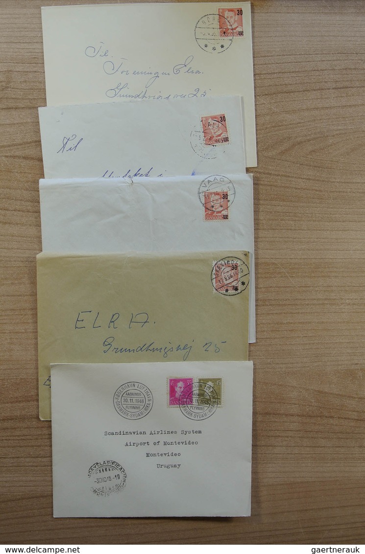 26236 Dänemark: 1900-1980. Wonderful variety of covers and first day covers, also announcement sheets of t