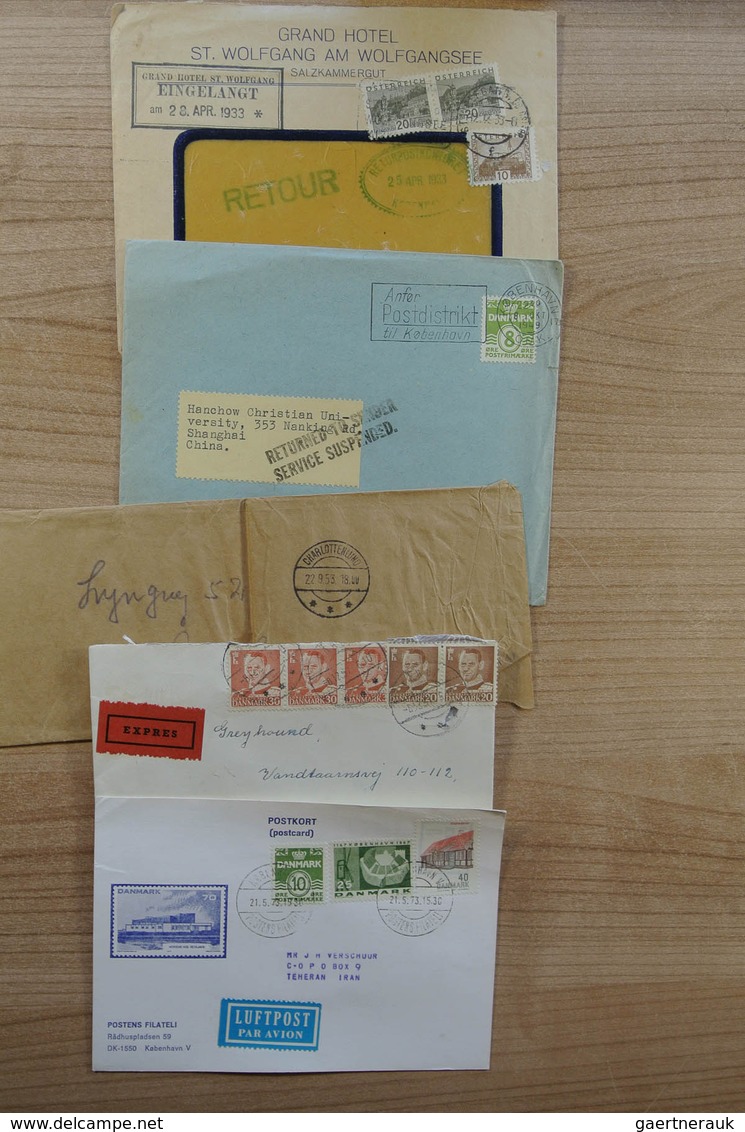 26236 Dänemark: 1900-1980. Wonderful variety of covers and first day covers, also announcement sheets of t