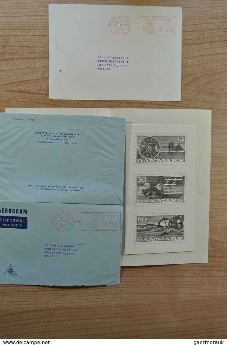 26236 Dänemark: 1900-1980. Wonderful variety of covers and first day covers, also announcement sheets of t