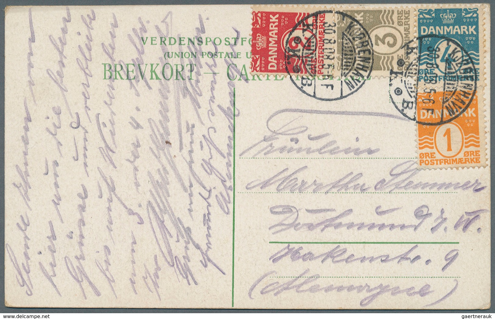 26238 Dänemark: 1908/1965 (ca.), Inter. Bestand Mit Ca. 110 Briefen Und Ansichtskarten Dabei Viele Bessere - Lettres & Documents