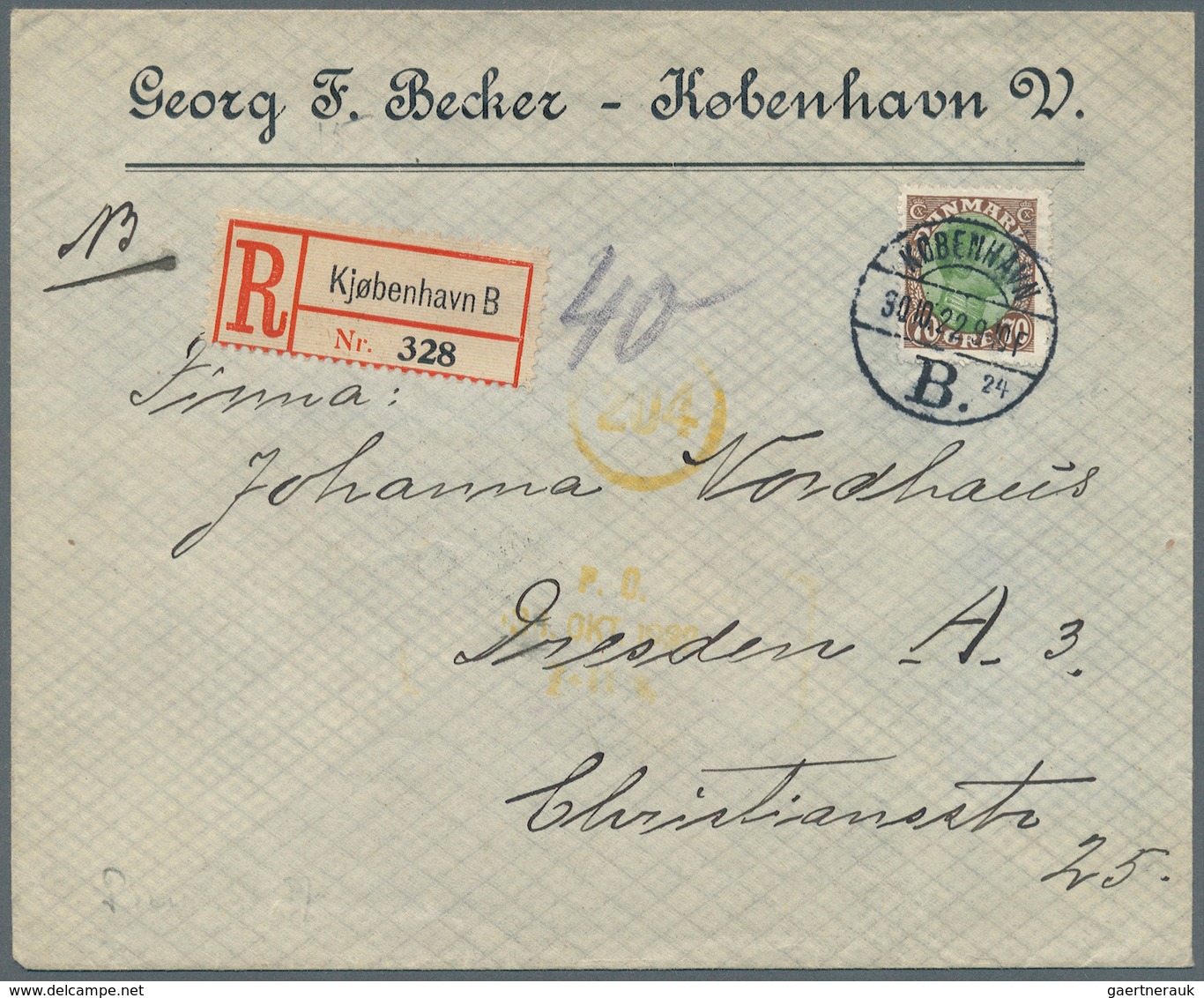 26238 Dänemark: 1908/1965 (ca.), Inter. Bestand Mit Ca. 110 Briefen Und Ansichtskarten Dabei Viele Bessere - Lettres & Documents