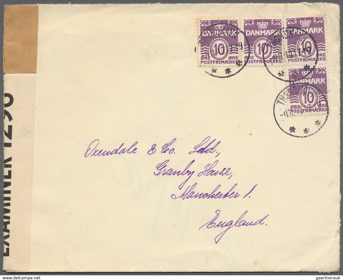 26239 Dänemark: 1915 (ab), Kleiner Posten Von 68 Belegen, Teils Mit Besonderheiten Wie Flugpost, Färöer Un - Lettres & Documents