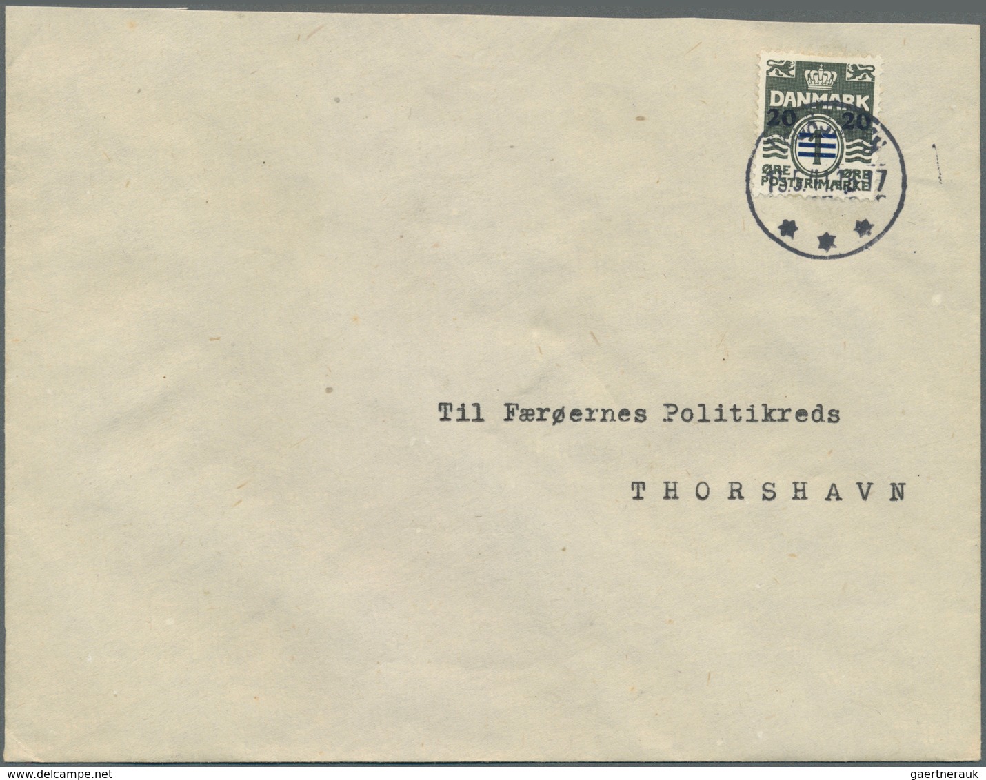 26247 Dänemark - Färöer: 1919/1975, Collection/assortment Incl. 1919 5ö. Overprint On Cover And Single Use - Féroé (Iles)