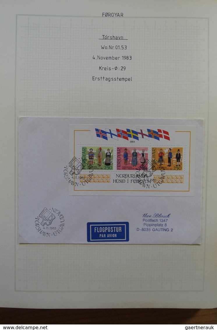 26251 Dänemark - Färöer: 1975-1991 Collection of ca. 330 covers and cards of Faroe Islands 1975-1991, coll