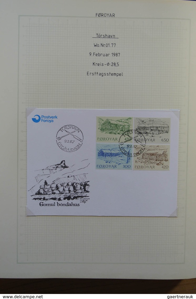 26251 Dänemark - Färöer: 1975-1991 Collection of ca. 330 covers and cards of Faroe Islands 1975-1991, coll