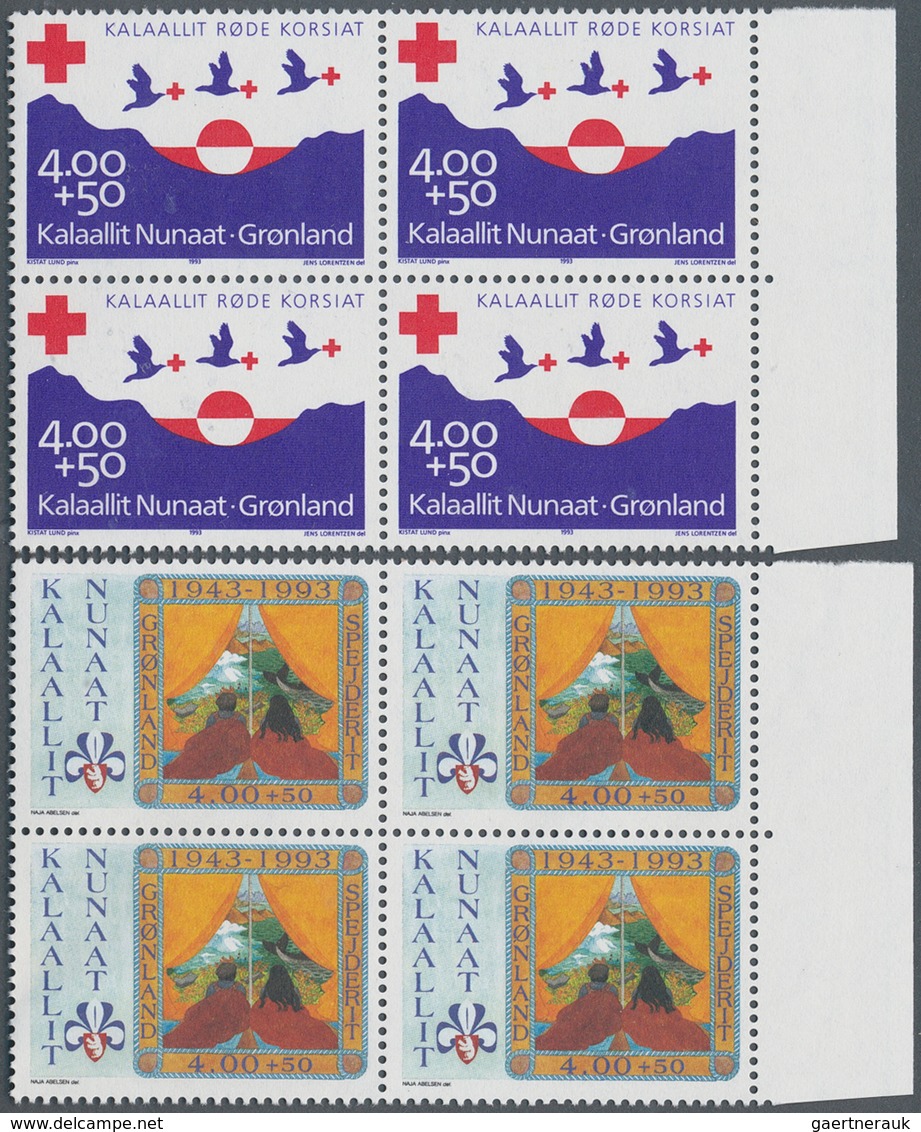 26275 Dänemark - Grönland: 1993, 70 Years RED CROSS And 50 Years SCOUTING In Greenland Set Of Two In A Lot - Lettres & Documents