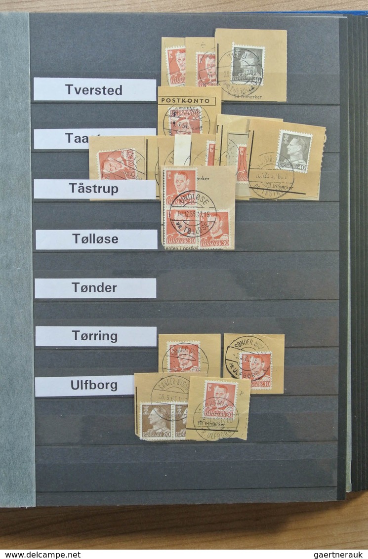 26279 Dänemark - Stempel: ca. 1950-1970 Stockbook with ca. 700 pieces with stamps of Denmark with clear ca