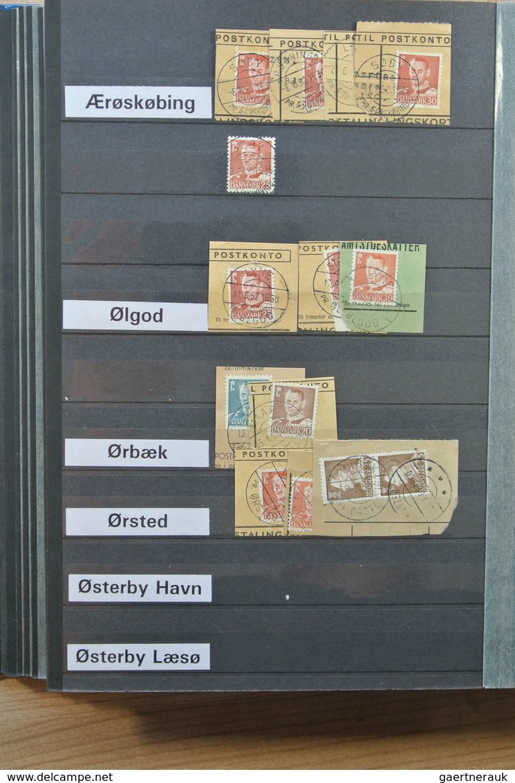 26279 Dänemark - Stempel: ca. 1950-1970 Stockbook with ca. 700 pieces with stamps of Denmark with clear ca