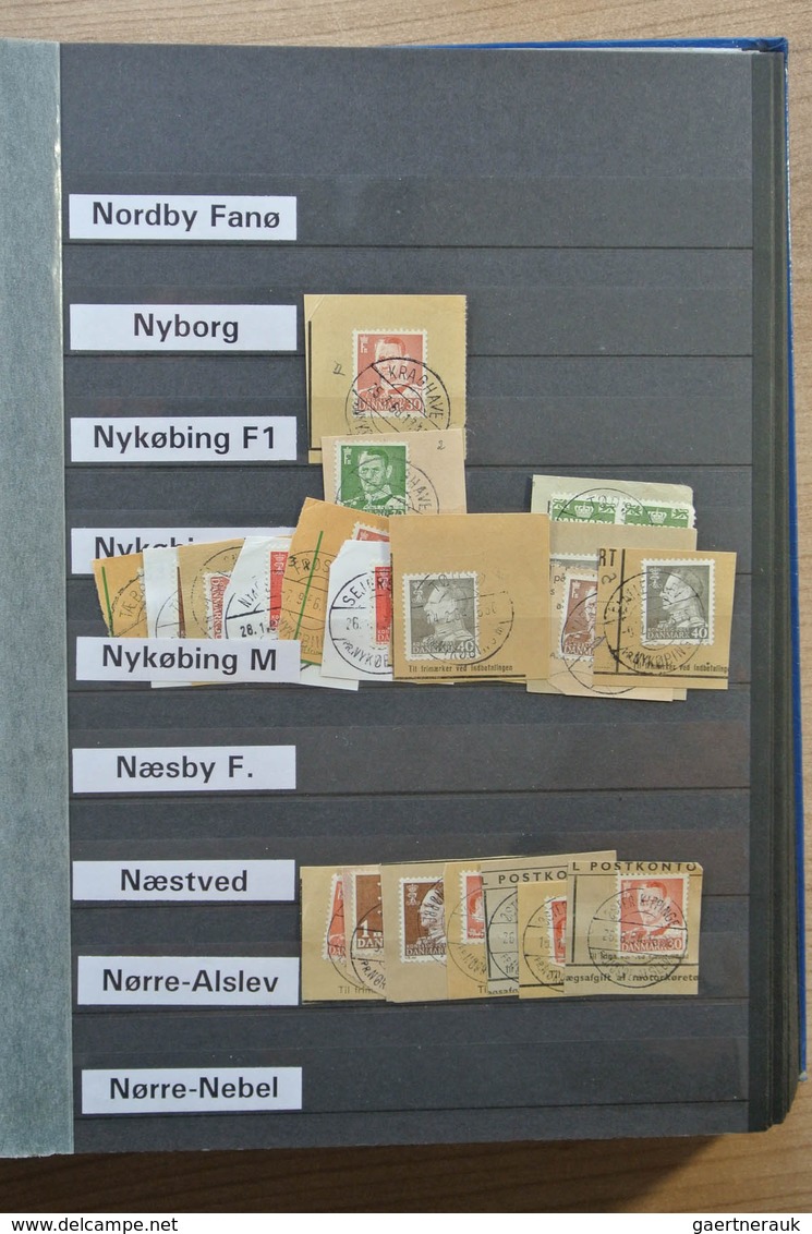 26279 Dänemark - Stempel: ca. 1950-1970 Stockbook with ca. 700 pieces with stamps of Denmark with clear ca