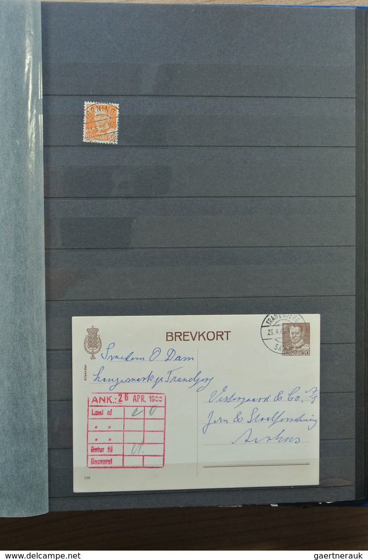 26279 Dänemark - Stempel: ca. 1950-1970 Stockbook with ca. 700 pieces with stamps of Denmark with clear ca