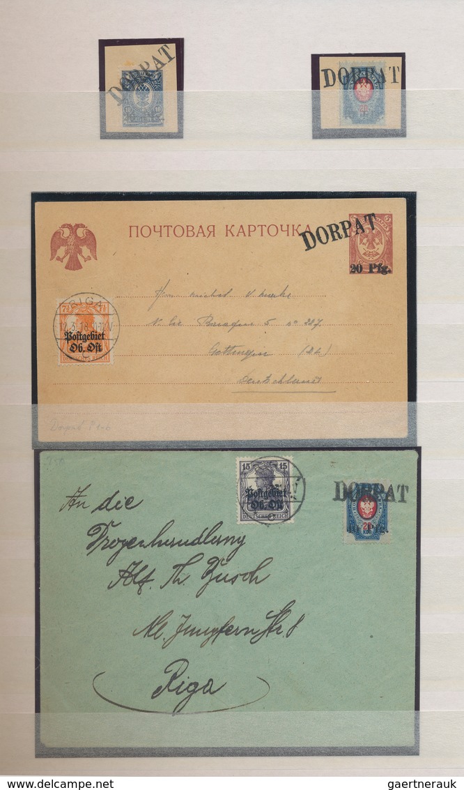 26284 Estland: 1801/2003, Postgeschichtliche Sammlung Mit über 170 Briefe/Ganzsachen/Paketkarten, Etc. Sow - Estonie