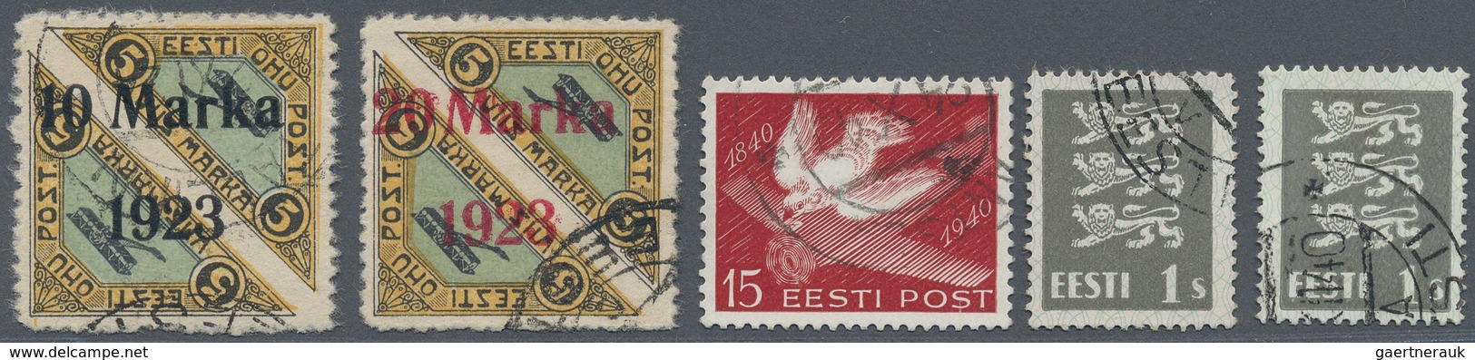 26284 Estland: 1801/2003, postgeschichtliche Sammlung mit über 170 Briefe/Ganzsachen/Paketkarten, etc. sow