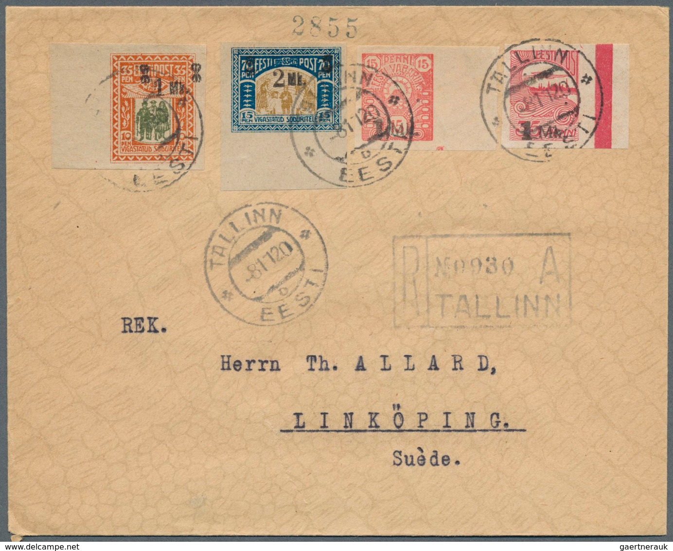 26286 Estland: 1918/1943, collection of apprx. 100 covers, cards, ppc and stationeries, showing attractive