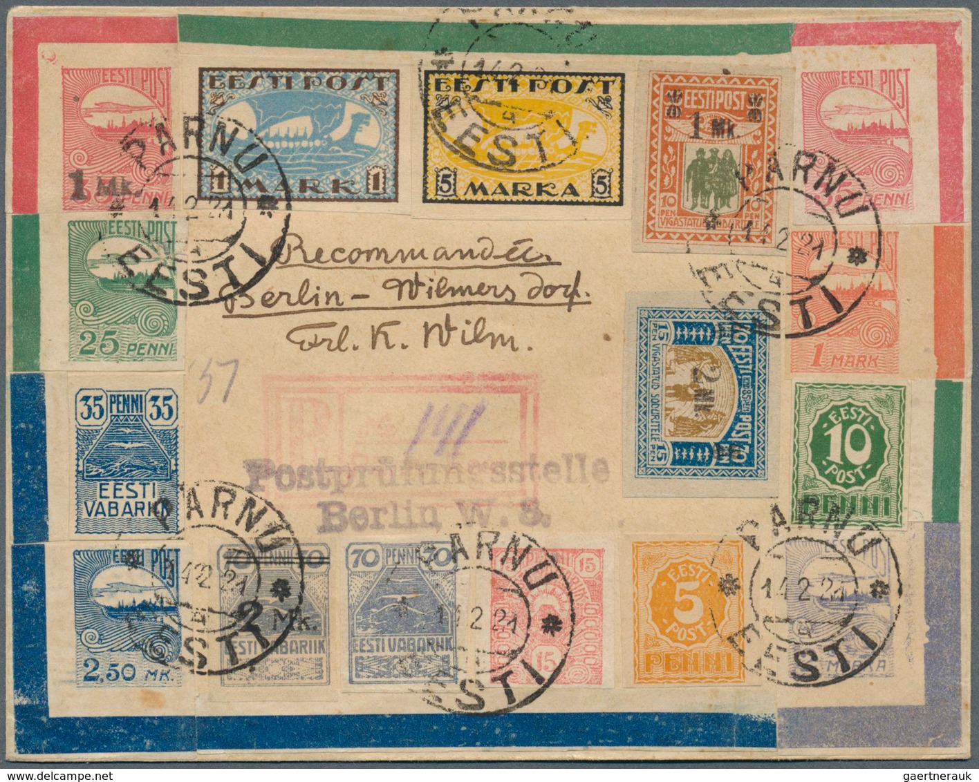 26286 Estland: 1918/1943, collection of apprx. 100 covers, cards, ppc and stationeries, showing attractive