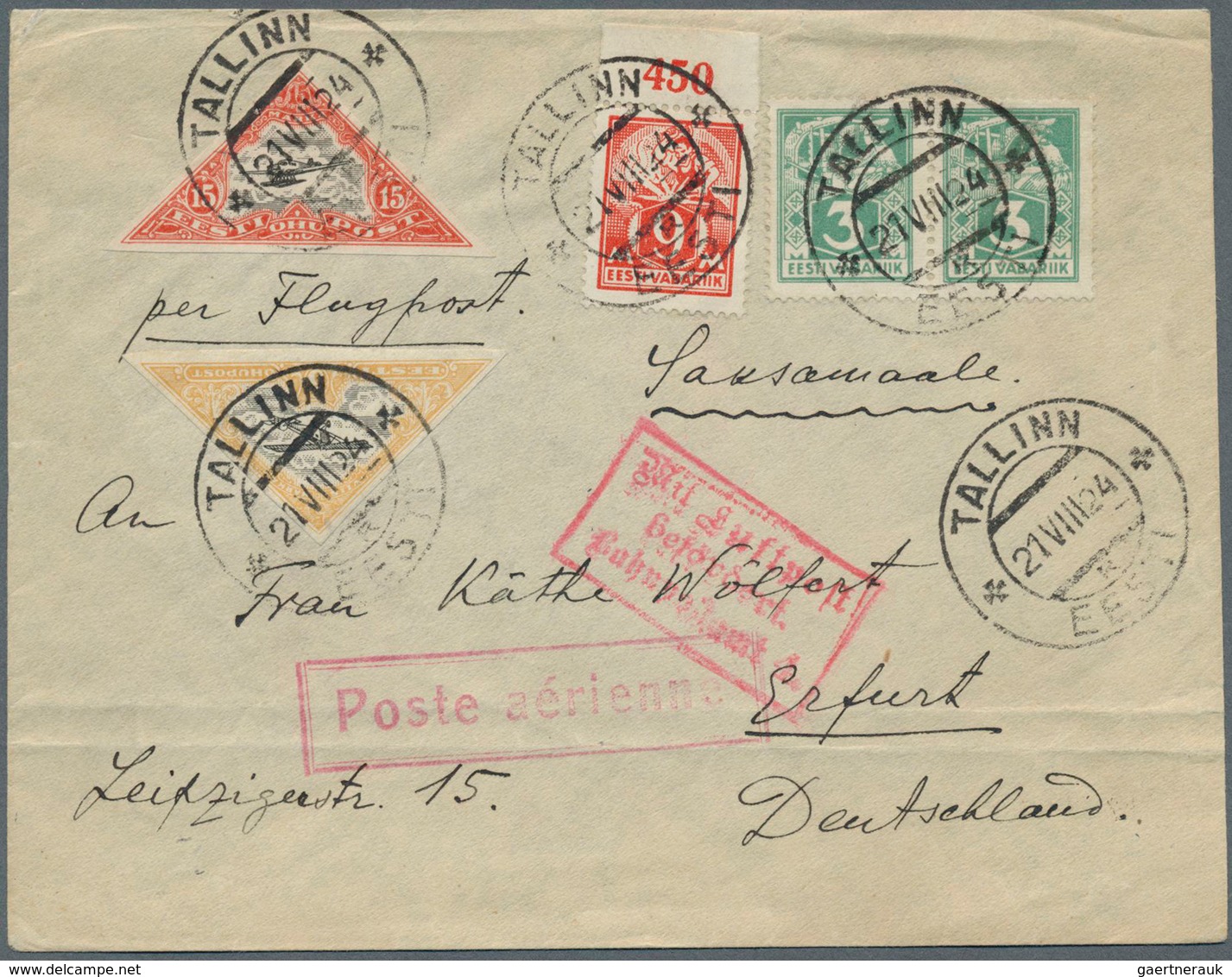 26286 Estland: 1918/1943, collection of apprx. 100 covers, cards, ppc and stationeries, showing attractive